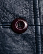 80s Vintage Loose Fit Leather Tailored