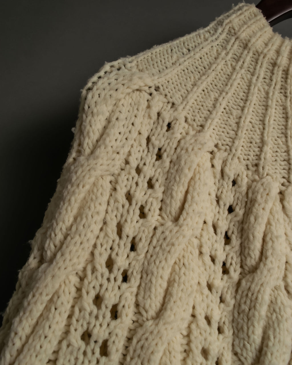 50s vintage fringe knit poncho