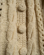 50s vintage fringe knit poncho