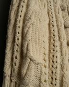 50s vintage fringe knit poncho