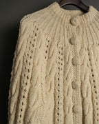 50s vintage fringe knit poncho