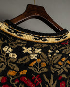 LANDS END Flower pattern knit