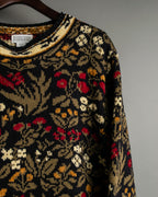 LANDS END Flower pattern knit