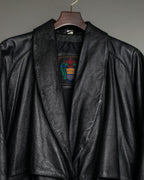Vintage Leather long chester coat