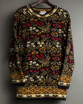 LANDS END Flower pattern knit