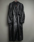 Vintage Leather long chester coat