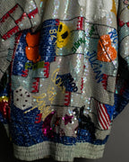 80s vintage sequir design jacket