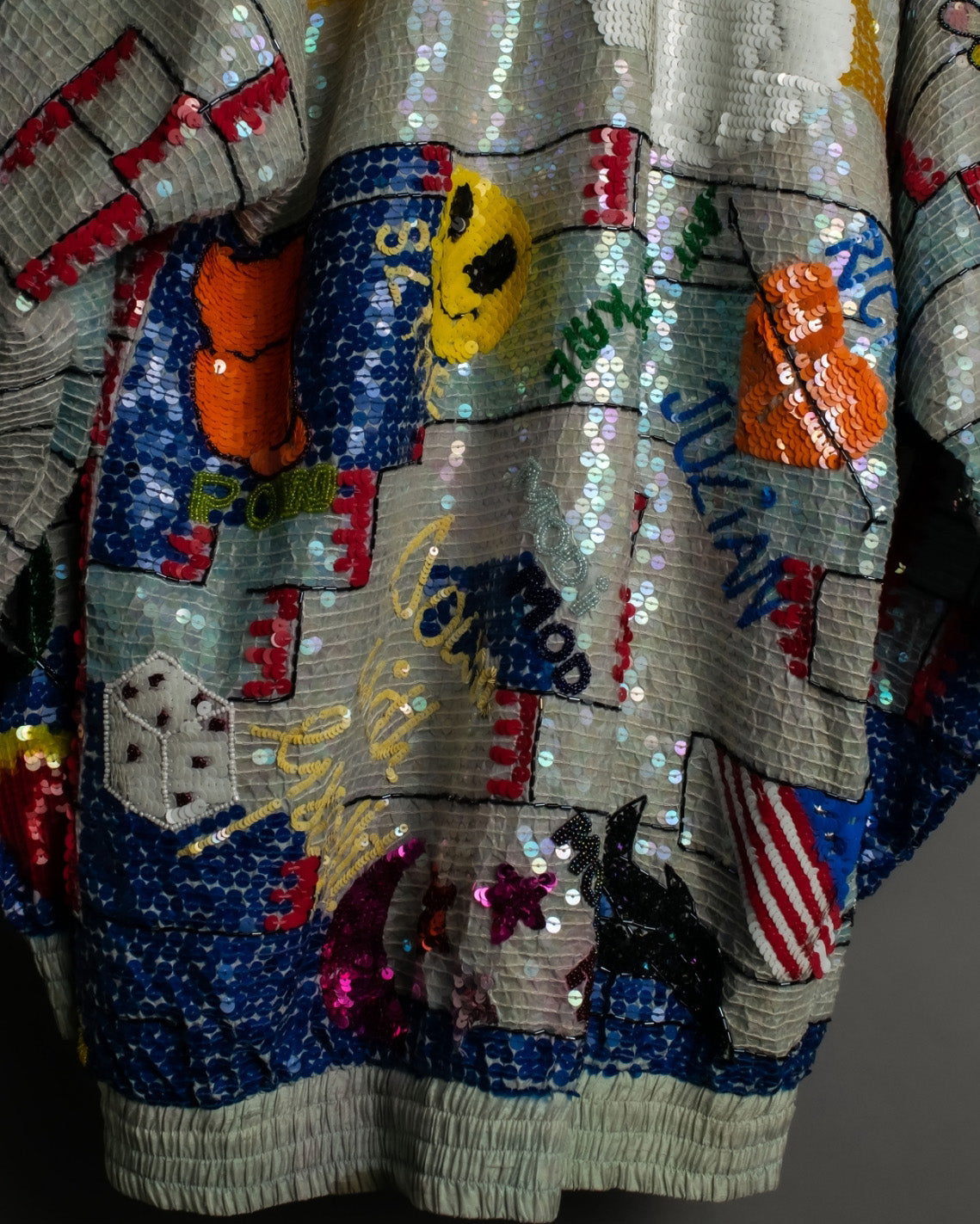 80s vintage sequir design jacket