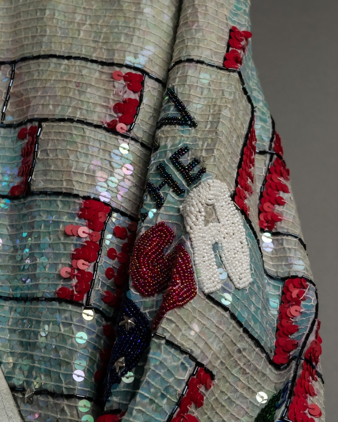 80s vintage sequir design jacket