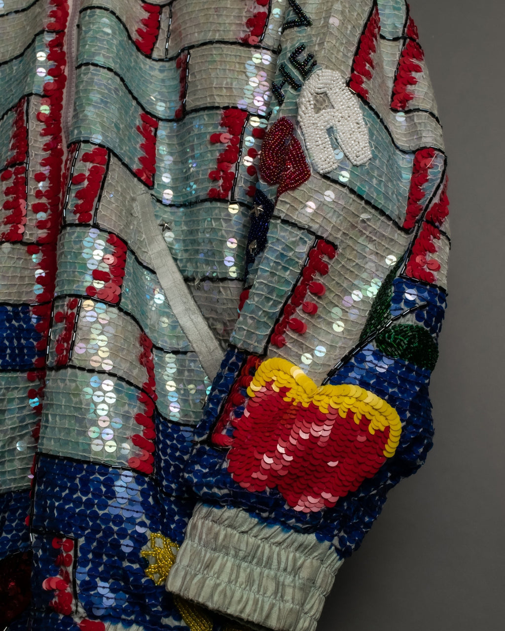 80s vintage sequir design jacket