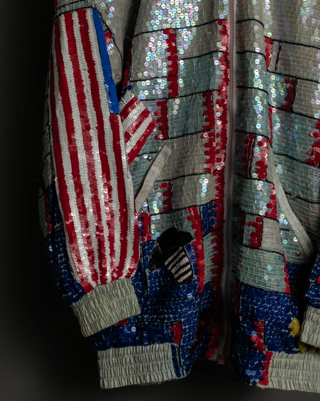 80s vintage sequir design jacket