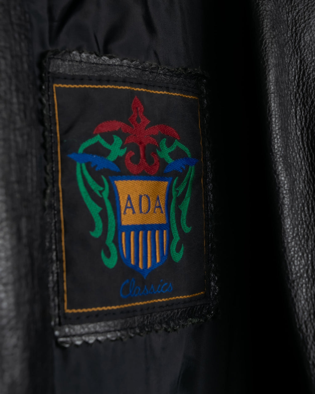 Vintage Leather long chester coat