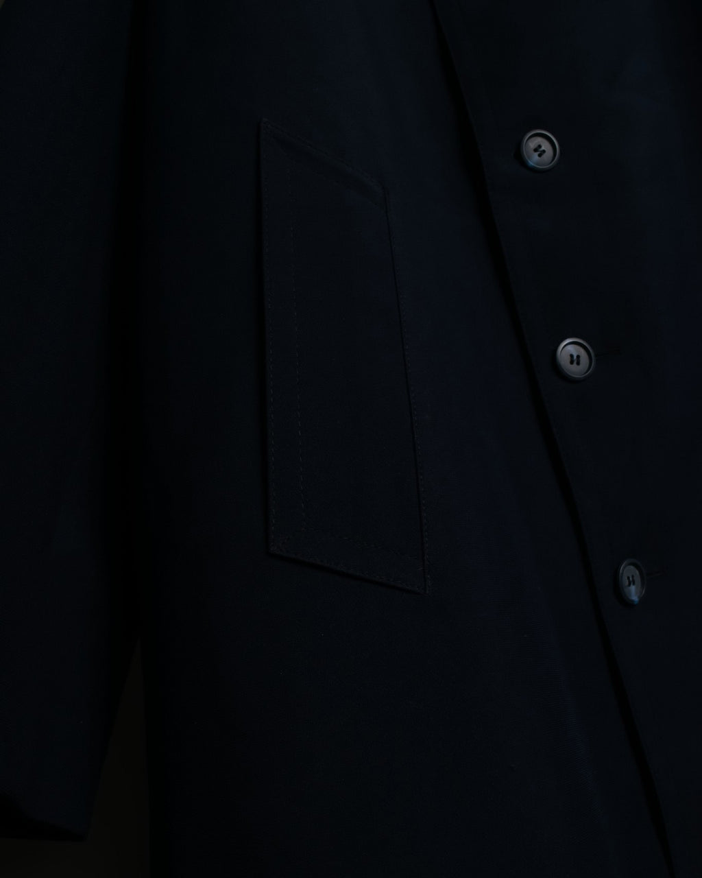 "LONDON FOG Limited edition" Lined Striped Dark Blue Coat