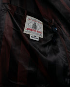 "LONDON FOG Limited edition" Lined Striped Dark Blue Coat