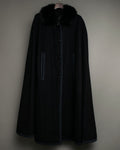 Vintage Beautiful Fur Dark Cape