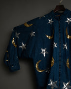 Sun And Moon Sequin Squid Silhouette Jacket