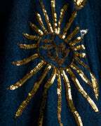 Sun And Moon Sequin Squid Silhouette Jacket