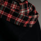 Oversized Hooded Check Cape