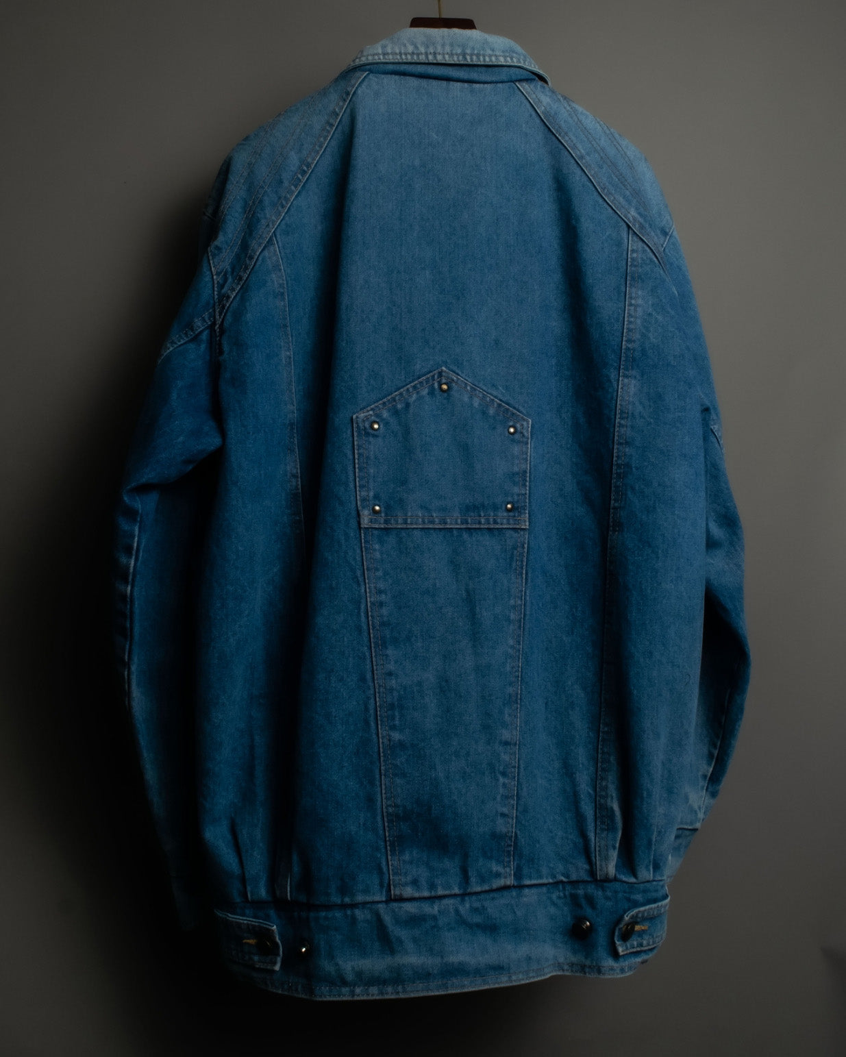 Undulating Clasp Denim Jacket