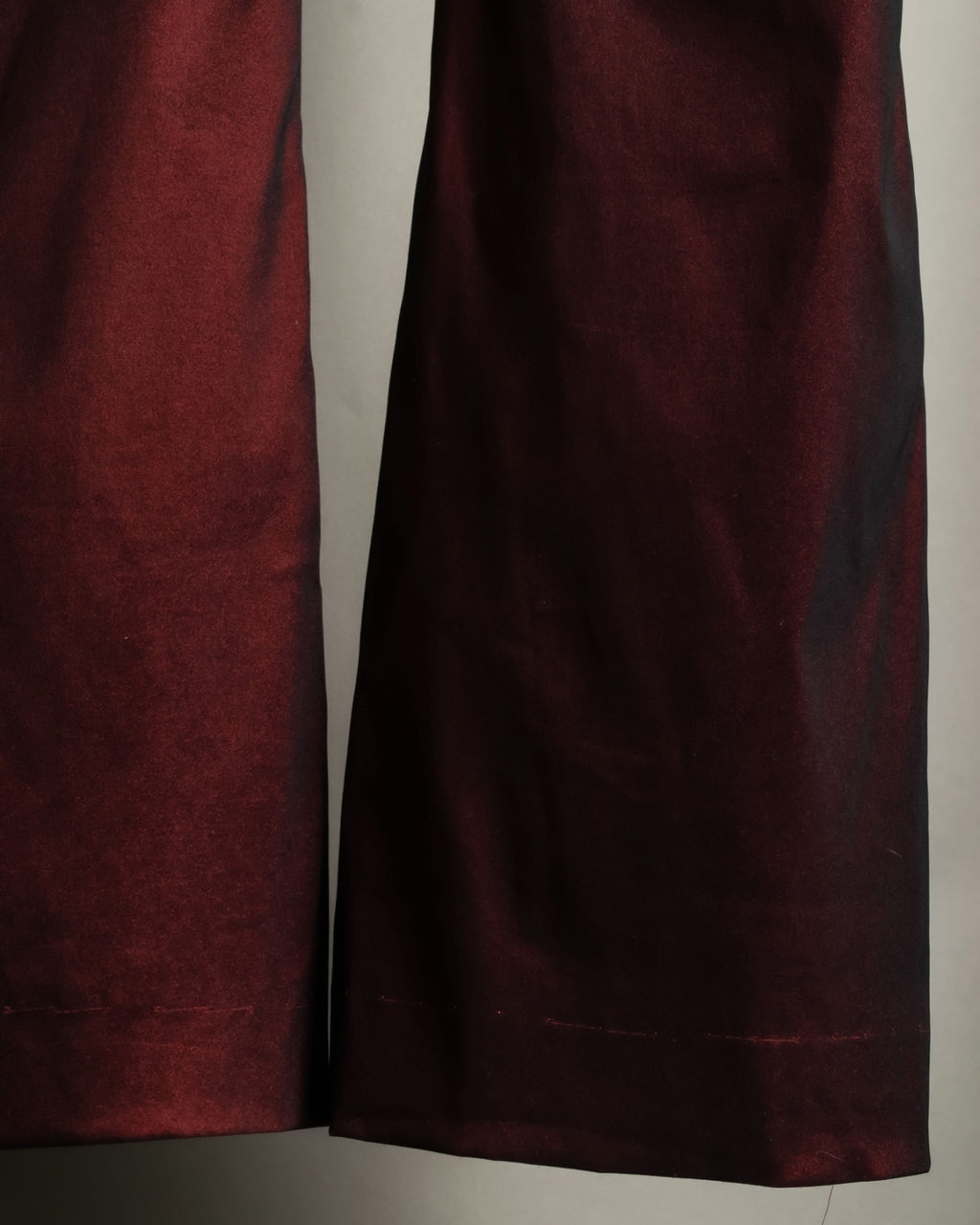 Super Bell Bottom Glossy Red Pants