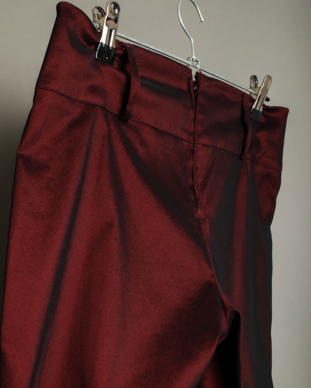 Super Bell Bottom Glossy Red Pants