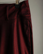 Super Bell Bottom Glossy Red Pants