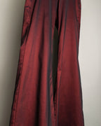 Super Bell Bottom Glossy Red Pants