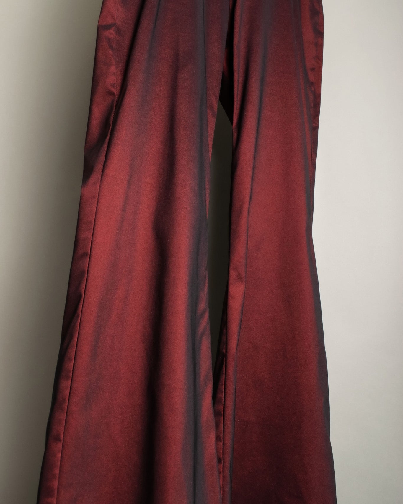 Super Bell Bottom Glossy Red Pants