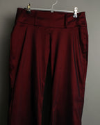 Super Bell Bottom Glossy Red Pants
