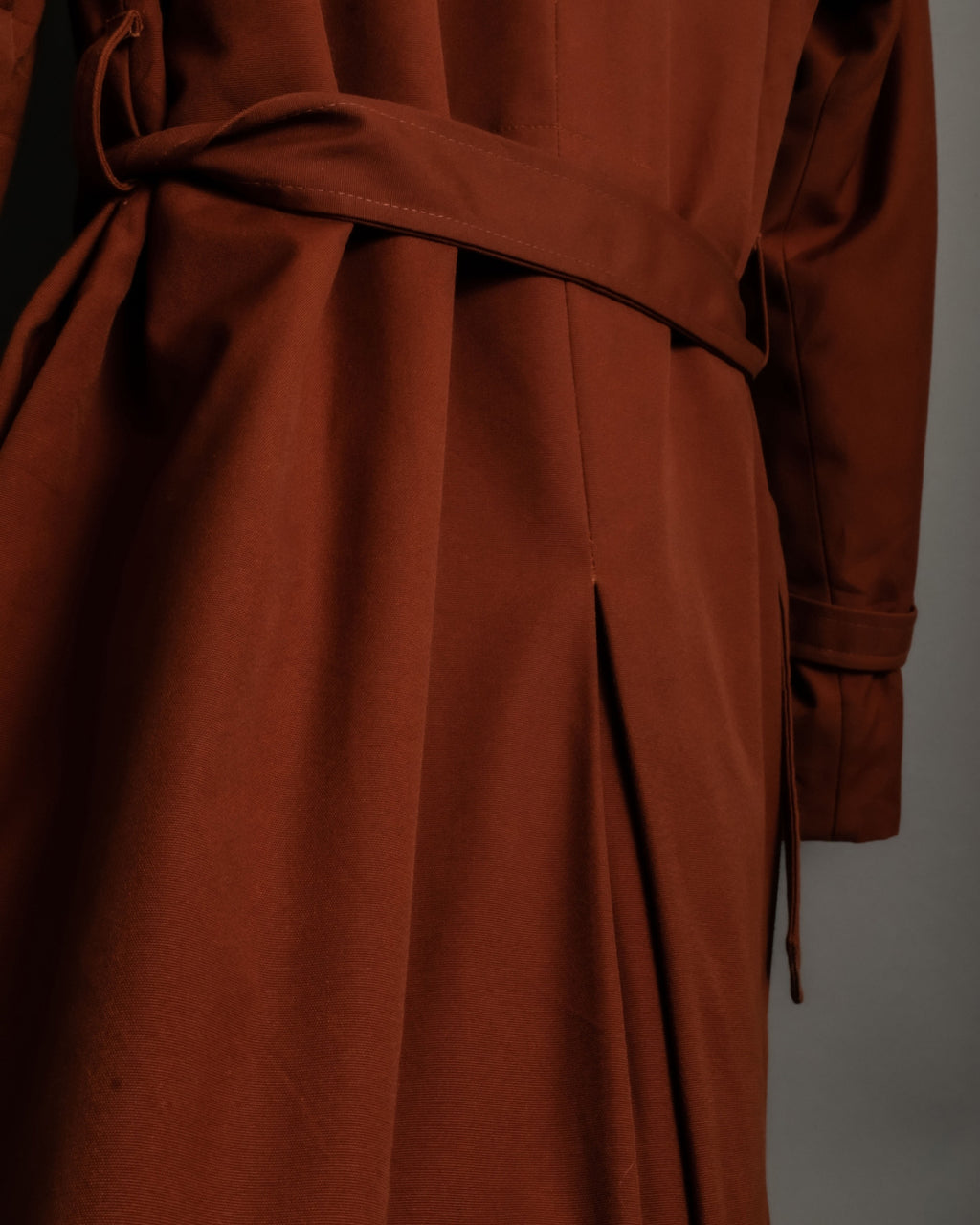 "MOOD SPECIAL" 70s Beautiful Silhouette Fur Collar Coat