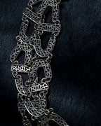 "YSL" Initial Pattern Super Long Chain Necklace