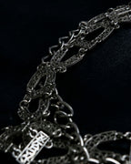 "YSL" Initial Pattern Super Long Chain Necklace
