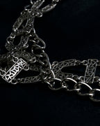 "YSL" Initial Pattern Super Long Chain Necklace