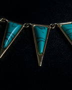 Triangular Turquoise Design Necklace