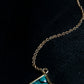 Triangular Turquoise Design Necklace