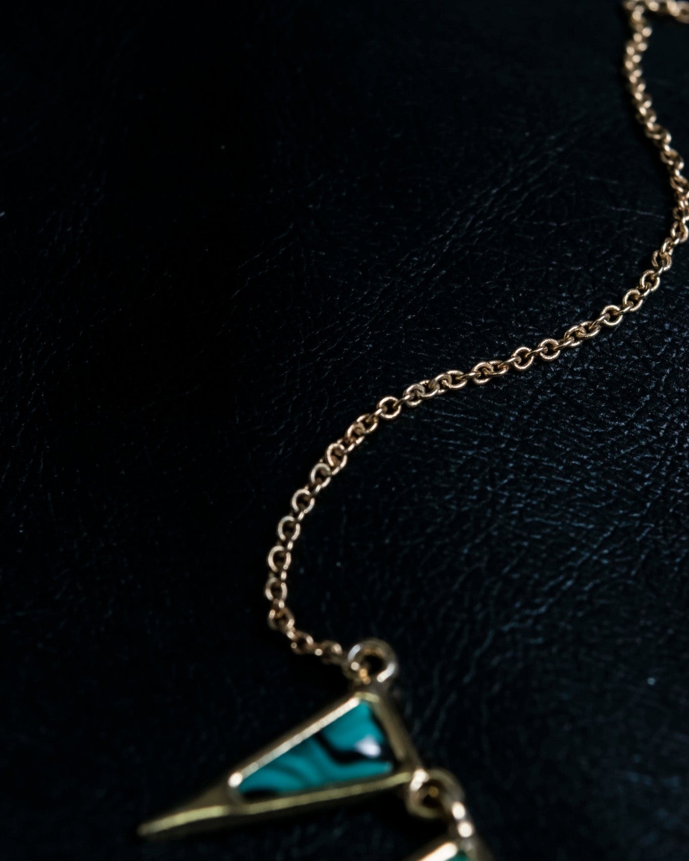 Triangular Turquoise Design Necklace