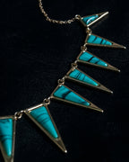 Triangular Turquoise Design Necklace
