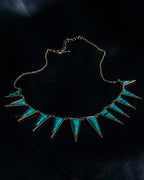 Triangular Turquoise Design Necklace