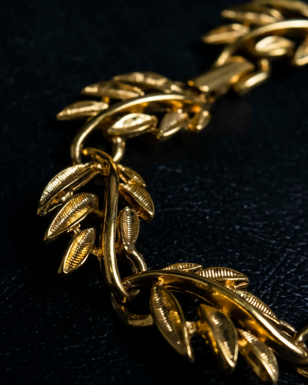 Beautiful Gold Leaf Bracelet