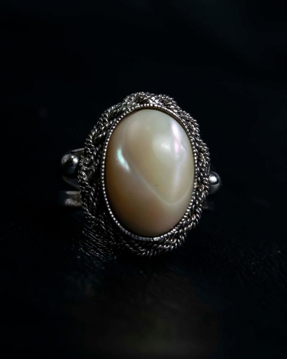 Fine Pearl Woven Ring