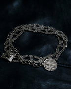 "YSL" Initial Pattern Super Long Chain Necklace