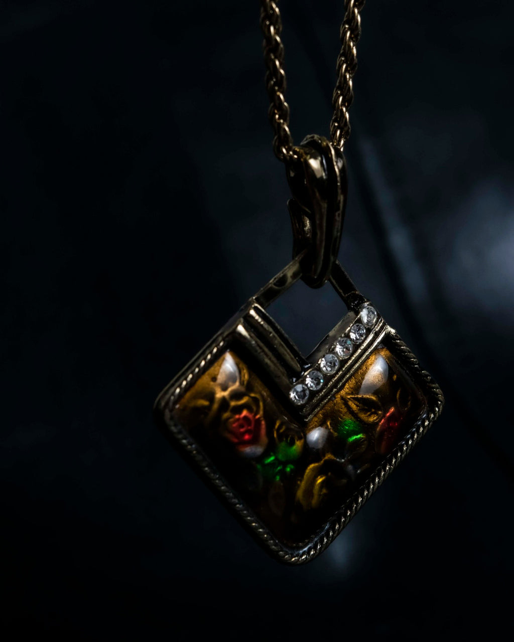 Hidden Rose Diamond Necklace