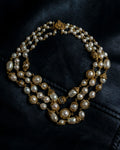 "MOOD SPECIAL" Gorgeous Three Chain Pearl Necklace