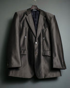 Silver Shiny Western Tailored Jacket