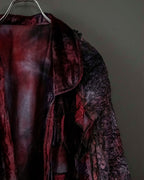 Dark Purple Pink Patchwork Velor Jacket