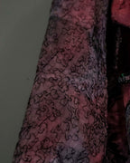 Dark Purple Pink Patchwork Velor Jacket