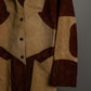 Natural Leather Crosscut Hippie Jacket