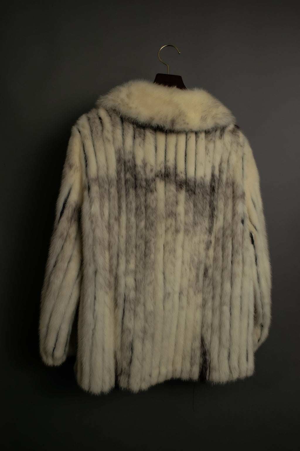 "MOOD SPECIAL" Vintage Beautiful Fur Stand Collar Jacket