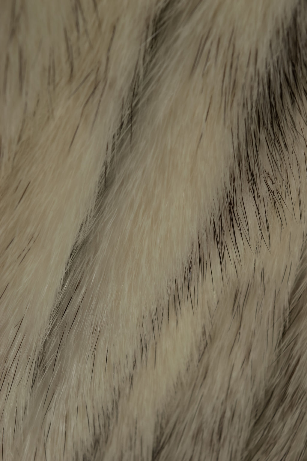 "MOOD SPECIAL" Vintage Beautiful Fur Stand Collar Jacket