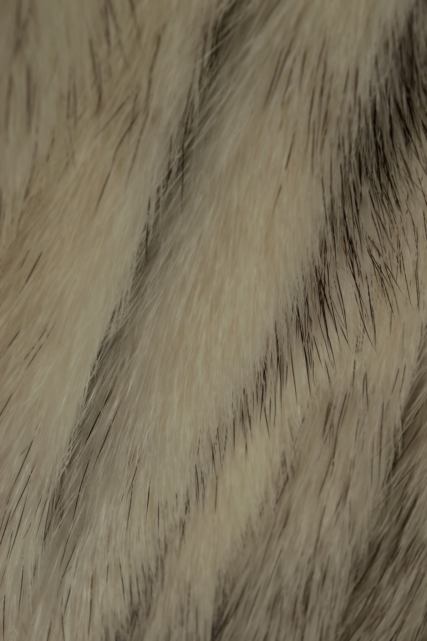 "MOOD SPECIAL" Vintage Beautiful Fur Stand Collar Jacket